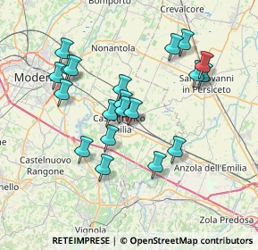 Mappa Via Niccolò Copernico, 41013 Castelfranco Emilia MO, Italia (6.9825)