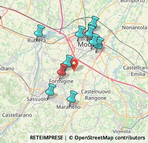 Mappa Via Tonini, 41043 Formigine MO, Italia (6.61727)