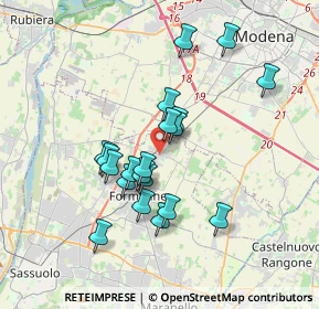 Mappa Via Giosuè Carducci, 41043 Formigine MO, Italia (3.1485)