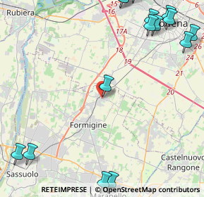 Mappa Via Giosuè Carducci, 41043 Formigine MO, Italia (6.716)