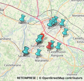 Mappa Via Mantova, 41043 Formigine MO, Italia (6.35688)