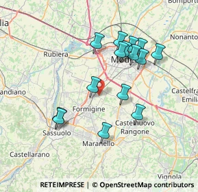 Mappa Via Mantova, 41043 Formigine MO, Italia (6.92733)