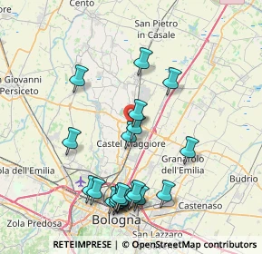 Mappa Via Vincenzo Bellini, 40050 Funo BO, Italia (8.3665)