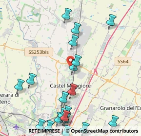 Mappa Via Vincenzo Bellini, 40050 Funo BO, Italia (5.526)