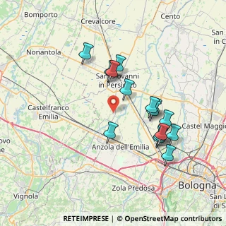 Mappa Via Santa Clelia Barbieri, 40017 San Giovanni in Persiceto BO, Italia (6.93733)