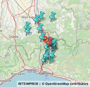 Mappa SP 7, 16019 Ronco Scrivia GE (9.931)