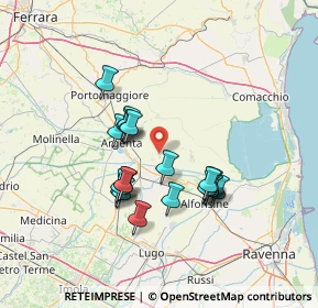 Mappa Via della Cooperazione, 44011 Argenta FE, Italia (11.8975)