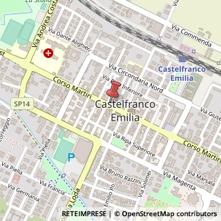 Mappa Corso Martiri, 250, 41013 Castelfranco Emilia, Modena (Emilia Romagna)