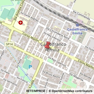 Mappa Via P. Tarozzi, 30, 41013 Castelfranco Emilia, Modena (Emilia Romagna)