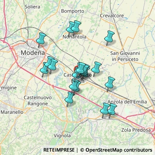 Mappa Corso Martiri, 41013 Castelfranco Emilia MO, Italia (5.7305)