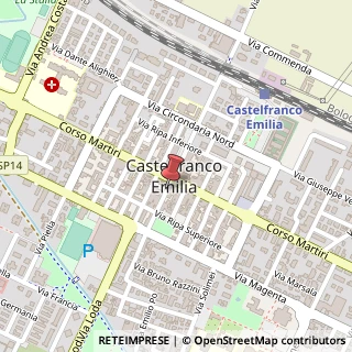 Mappa Via Luigi Zanasi, 13, 41013 Castelfranco Emilia, Modena (Emilia Romagna)