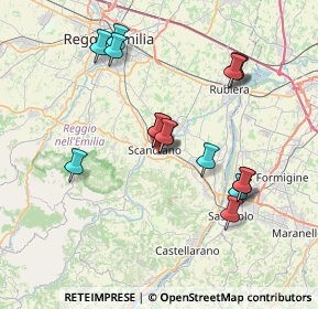 Mappa Via Kennedy, 42019 Scandiano RE, Italia (7.08563)