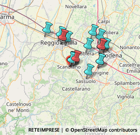 Mappa Via Kennedy, 42019 Scandiano RE, Italia (10.36167)