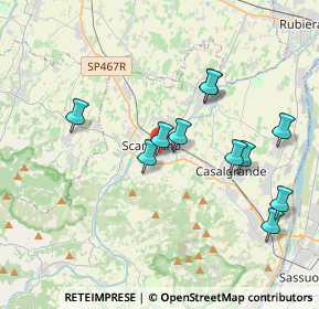 Mappa Via Kennedy, 42019 Scandiano RE, Italia (3.64455)