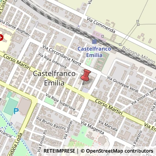 Mappa Piazza Aldo Moro, 1/c, 41013 Castelfranco Emilia, Modena (Emilia Romagna)