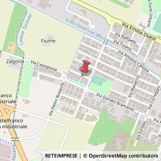 Mappa Via Guercino, 11, 41013 Castelfranco Emilia, Modena (Emilia Romagna)