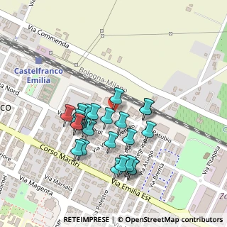 Mappa Via Mascagni Pietro, 41013 Castelfranco Emilia MO, Italia (0.2)