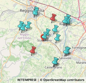 Mappa Via Alessandro Manzoni, 42019 Scandiano RE, Italia (7.75444)