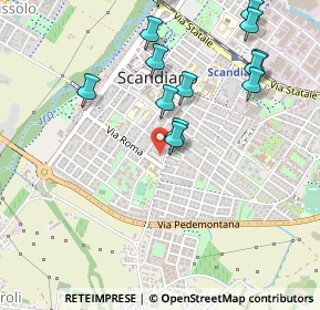 Mappa Via Armando Diaz, 42019 Scandiano RE, Italia (0.54308)