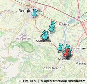 Mappa Via Armando Diaz, 42019 Scandiano RE, Italia (5.86667)