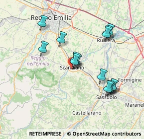 Mappa Via Armando Diaz, 42019 Scandiano RE, Italia (7.30067)