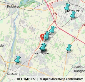 Mappa Via Sant'Ambrogio, 41043 Formigine MO, Italia (3.35091)