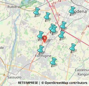 Mappa Via Sant'Ambrogio, 41043 Formigine MO, Italia (3.49273)