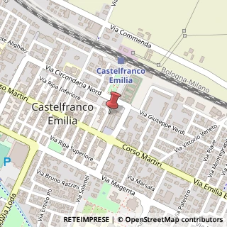 Mappa Castel Centro, Piazza Aldo Moro, 3/A, 41013 Castelfranco Emilia MO, Italia, 41013 Castelfranco Emilia, Modena (Emilia Romagna)