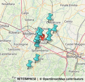 Mappa Via Gregorio Agnini, 41013 Castelfranco Emilia MO, Italia (9.21909)