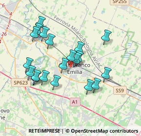 Mappa Via Gregorio Agnini, 41013 Castelfranco Emilia MO, Italia (3.4635)