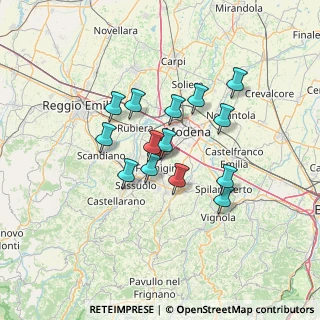 Mappa Via Luigi Einaudi, 41043 Casinalbo MO, Italia (10.87357)