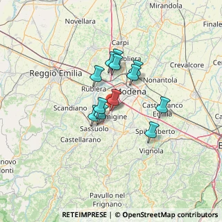Mappa Via Luigi Einaudi, 41043 Formigine MO, Italia (9.64917)