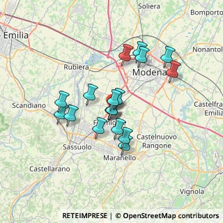 Mappa Via Luigi Einaudi, 41043 Casinalbo MO, Italia (5.58556)