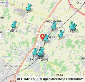 Mappa Via Luigi Einaudi, 41043 Casinalbo MO, Italia (1.93636)