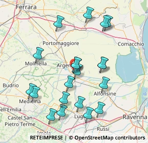 Mappa Via Gavasina, 44011 Argenta FE, Italia (16.0625)