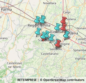 Mappa Via Seminario, 42019 Scandiano RE, Italia (10.624)