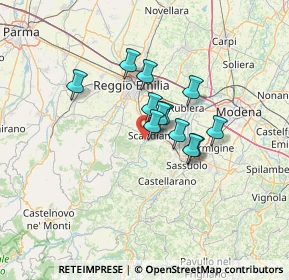 Mappa Via Seminario, 42019 Scandiano RE, Italia (8.96)
