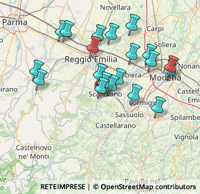Mappa Via Seminario, 42019 Scandiano RE, Italia (14.163)