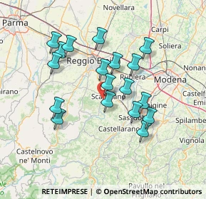 Mappa Via Seminario, 42019 Scandiano RE, Italia (12.94611)