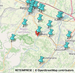Mappa Via Seminario, 42019 Scandiano RE, Italia (9.9005)
