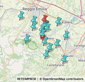 Mappa Via Seminario, 42019 Scandiano RE, Italia (5.76941)