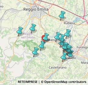 Mappa Via Seminario, 42019 Scandiano RE, Italia (7.07688)