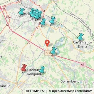 Mappa Stradello del, 41126 Modena MO, Italia (5.285)