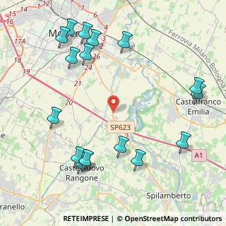 Mappa Stradello del, 41126 Modena MO, Italia (5.31294)