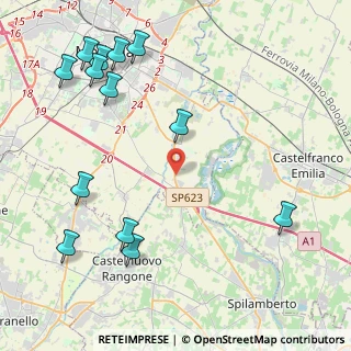 Mappa Stradello del, 41126 Modena MO, Italia (5.60231)