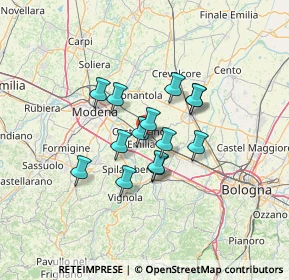 Mappa Via Volturno, 41013 Castelfranco Emilia MO, Italia (9.44286)