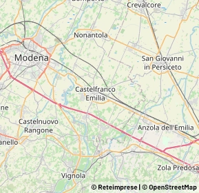 Mappa 41013 Castelfranco Emilia MO, Italia (7.9765)