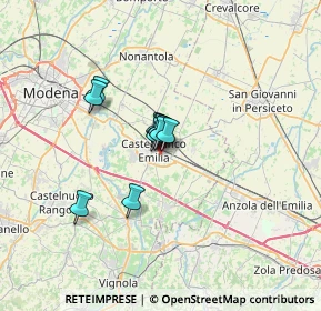 Mappa Via Volturno, 41013 Castelfranco Emilia MO, Italia (3.57273)