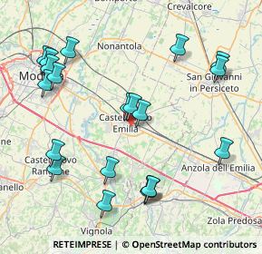 Mappa Via Volturno, 41013 Castelfranco Emilia MO, Italia (9.237)