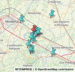 Mappa Via Volturno, 41013 Castelfranco Emilia MO, Italia (5.37)
